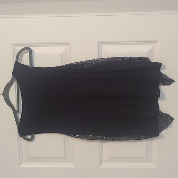 SPARKLE top w/attached necklace sz Medium - Picture 3 of 4